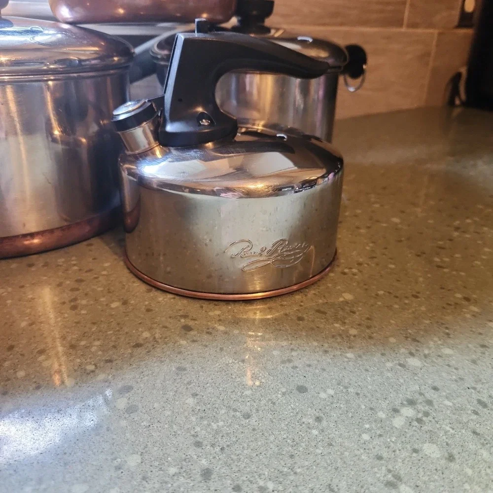 VTG Revere Ware Copper Bottom Pots Set, 11 Piece
